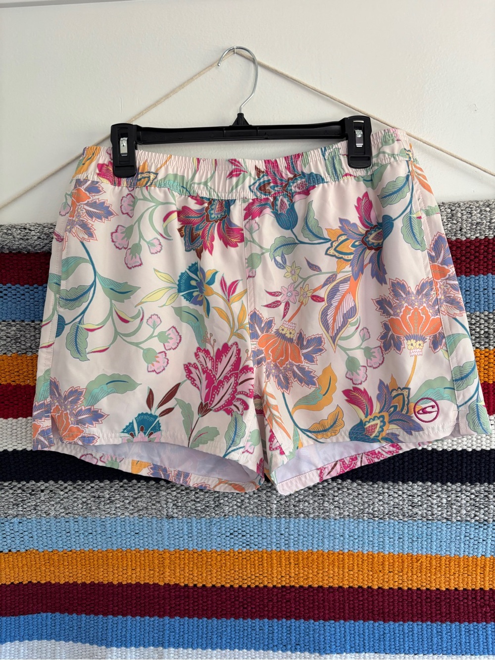 O'Neill Floral Elastic-Waist Athletic Swim Shorts